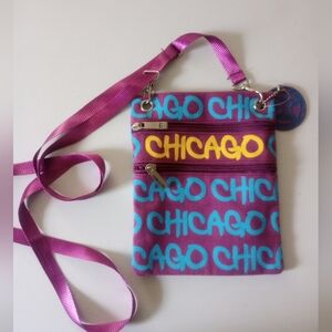 Robin Ruth Chicago Purple and Blue Crossbody Bag